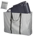 Large Outside Folding Chair Storage Bag With Zipper And Handles, 600D Folding Chair Carry Bag For Zero Gravity Chair Cover, Portable Folding Lounge Chair Carrying Bags, 43' L X 11' W X 29' H (Gray)