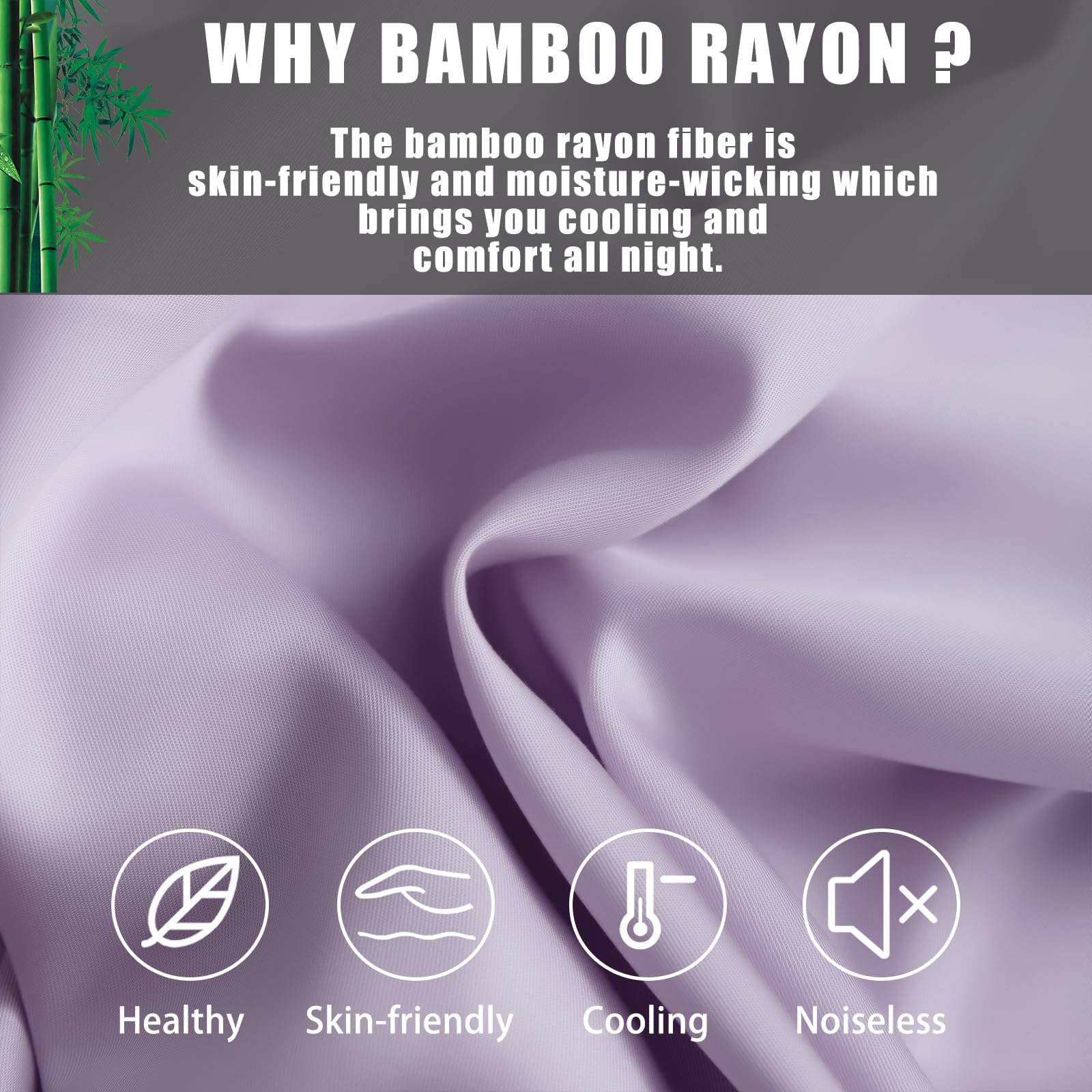 Telus Body Cooling Pillow Cases Cover, Bamboo Rayon Pillowcases With Zipper Closure, Cool And Breathable Pillow Case For Hot Sle