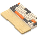 Attack Shark Bamboo Wrist Rest For Computer Keyboard,Ergonomic Hard Palm Rest For Comfortable Typing Pain Relief,Anti-Slip Wrist