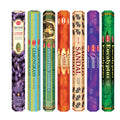 HEM assorted best sellers incense sticks pack of 6 - 120 Sticks, Fragrance - Lemongrass, Lavender, Egyptian Jasmine, Ambar Sanda