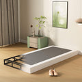 Diaoutro 4 Inch Heavy Duty Twin Box Spring With Fabric Cover, No Noise Mattress Foundation, Strong Metal Frame, Easy Assembly, Black