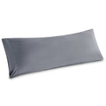 Bedsure Body Pillow Cover - Silver Grey Long Cooling Pillow Cases, 100% Rayon Derived From Bamboo, Soft & Breathable Body Pillowcase With Envelope Closure, Gifts For Women Or Men, 1 Pack, 20X54 Inches