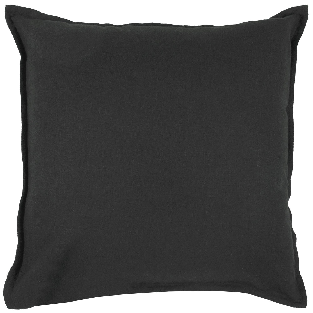 Rizzy Home | T3427C | Poly Fill Decorative Pillow | 20&quot;x20&quot; Light Blue/Black/Black Solid