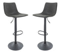 Tilbury Modern Adjustable Bar Stool With Footrest & 360-Degree Swivel Set of 2
