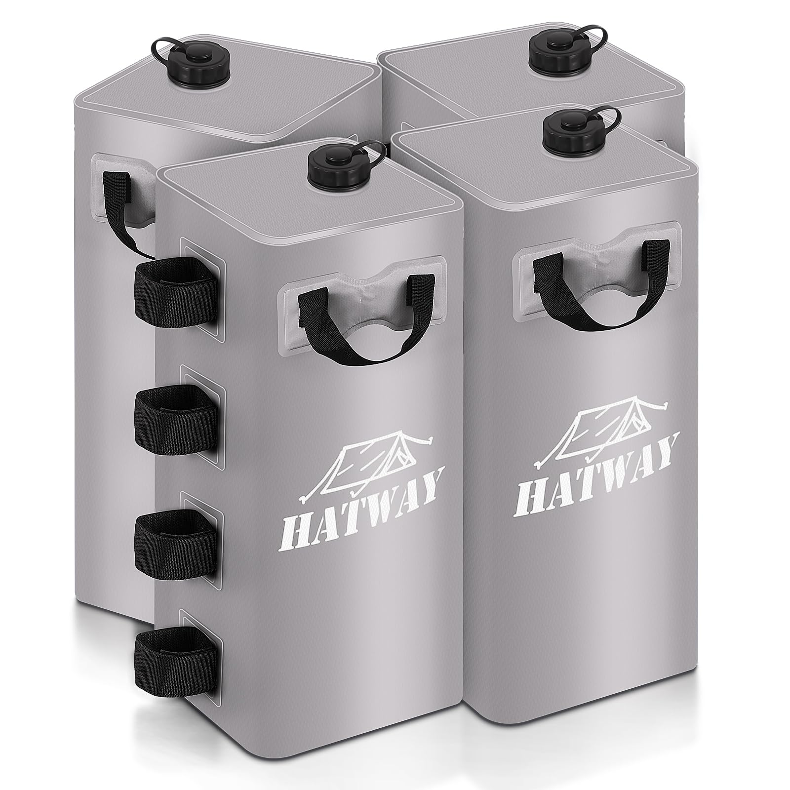 Hatway Canopy Water Weight Bag,220 Lbs Water Tent Weights Set Of 4 Leg Weights For Pop Up Canopy,Gazebo,Canopies,Tent-4 * 25L-Gr