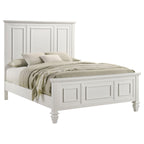Coaster Sandy Beach Eastern King Bed, Cream White
