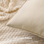 Miulee Pack Of 2 Beige Pillow Covers 26X26 Inch Decorative Couch Throw Pillow Covers Linen Cushion Covers Set Modern Farmhouse Home Decor For Sofa Living Room Bed