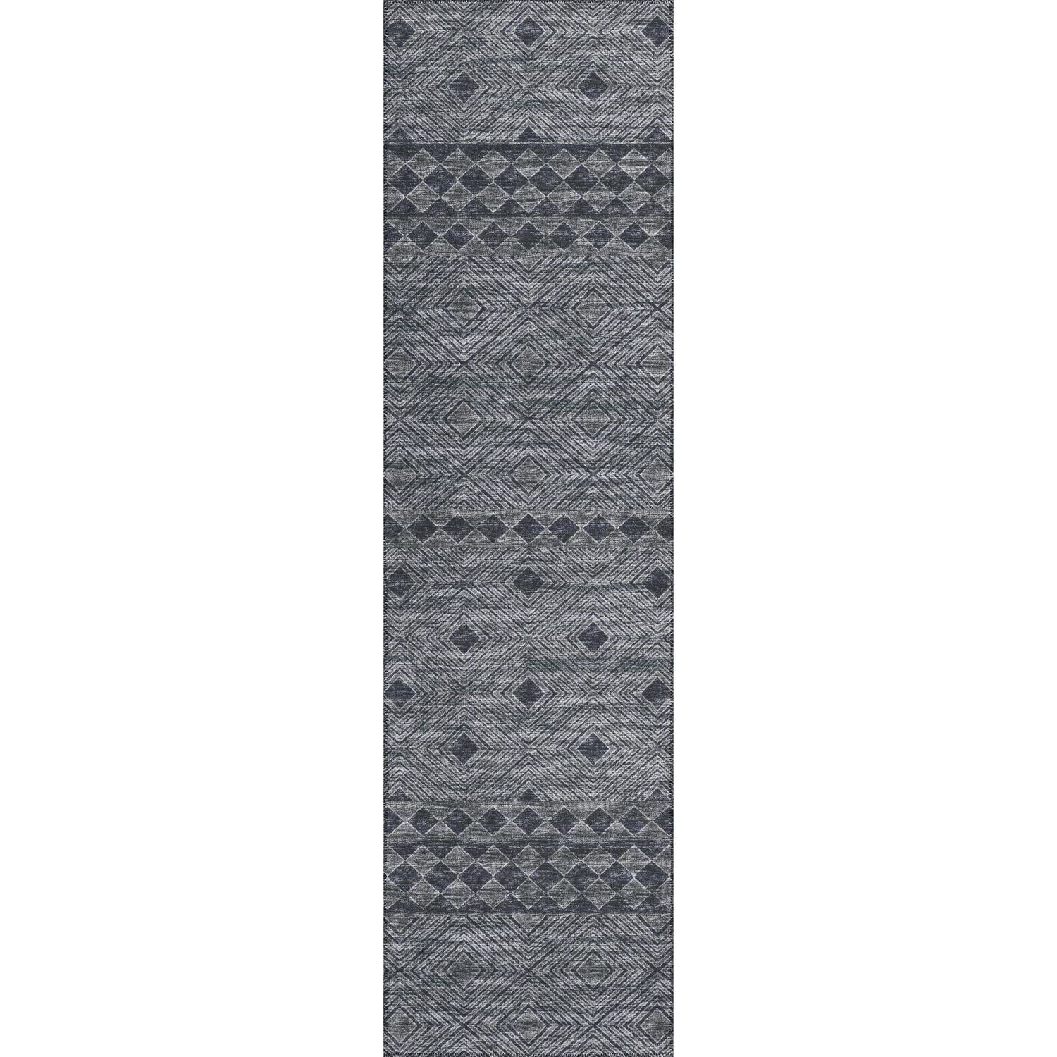 Sedona Sn1 Black Transitional Rug Runner 2' 3" X 7 ' 6"