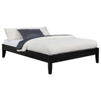 Coaster Home Furnishings Hounslow Contemporary Full Size Pine Wood Platform Bed Frame Headboard Compatible Bed Base Black 306129F