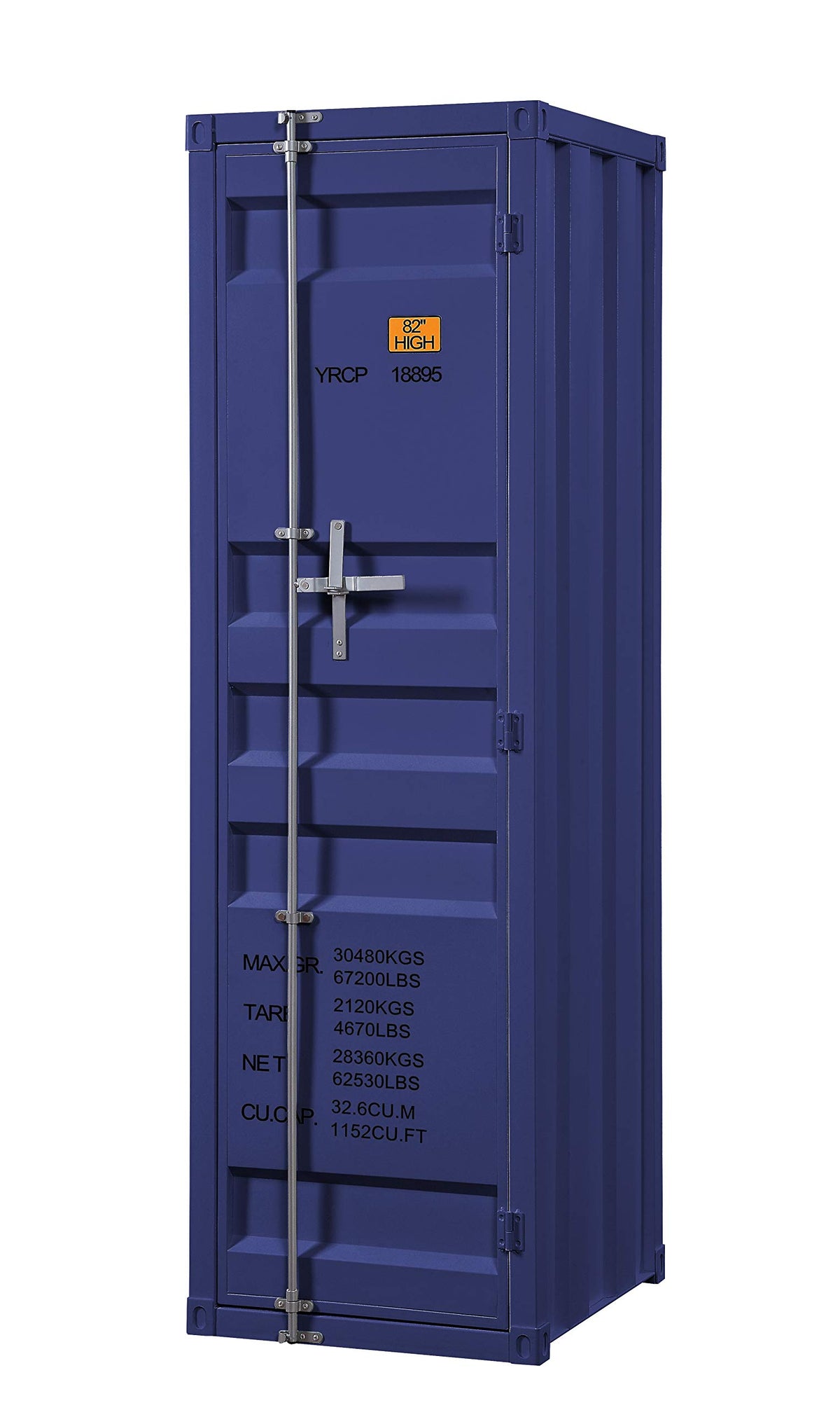 Acme Cargo Wardrobe Armoire with 1 Door in Blue