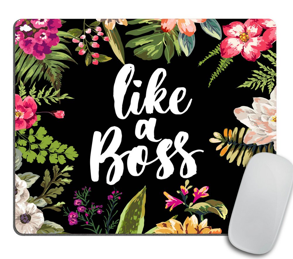 Coworker Present Mouse Pad Present School Supplies Coral Desk Decor Dorm Decor Floral Cute Office Supplies