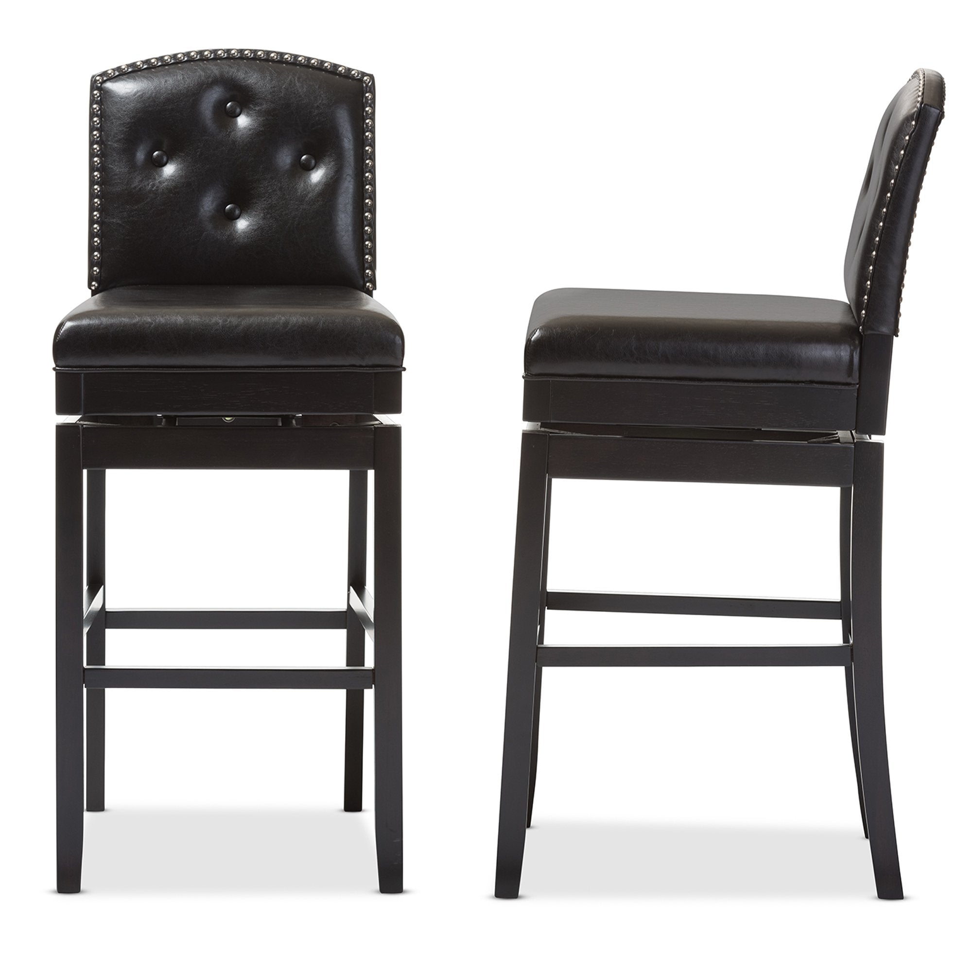 Baxton Studio Ginaro Bar Stool - Thumbnail 2