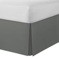 Spacemaker Extra-Long 21'' Drop Length Bed Skirt, Twin, Silver