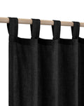 Koufall Black Curtains 96 Inches Long For Living Room,Sheer Linen Boho Canopy Bed Curtains For Bed