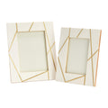 Main + Mesa Resin Photo Frames, Set of 2 (4x6    and 5x7   )
