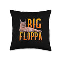 Big Floppa Meme Cute Caracal Cat Throw Pillow