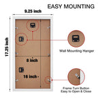 Egofine 8X16 Collage Picture Frame Set Of 2, Display Multiple Three 5 X 7 Pictures With Mat Or 8X16 Without Mat - Made Of Solid