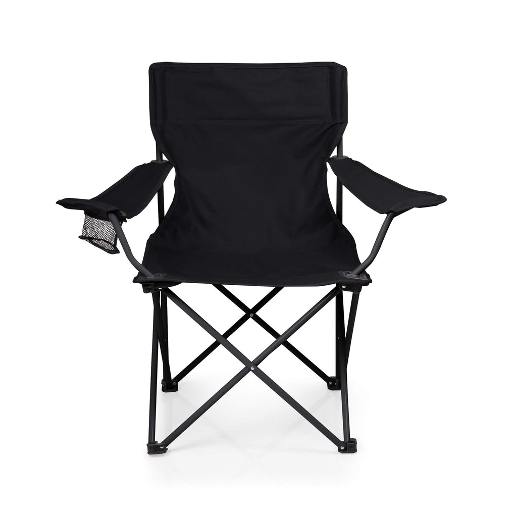 Picnic Time PTZ Camp Chair Folding Outdoor Chair with Carrying Bag - Black Polyester