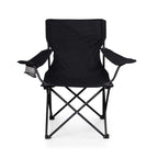 Picnic Time PTZ Camp Chair Folding Outdoor Chair with Carrying Bag - Black Polyester