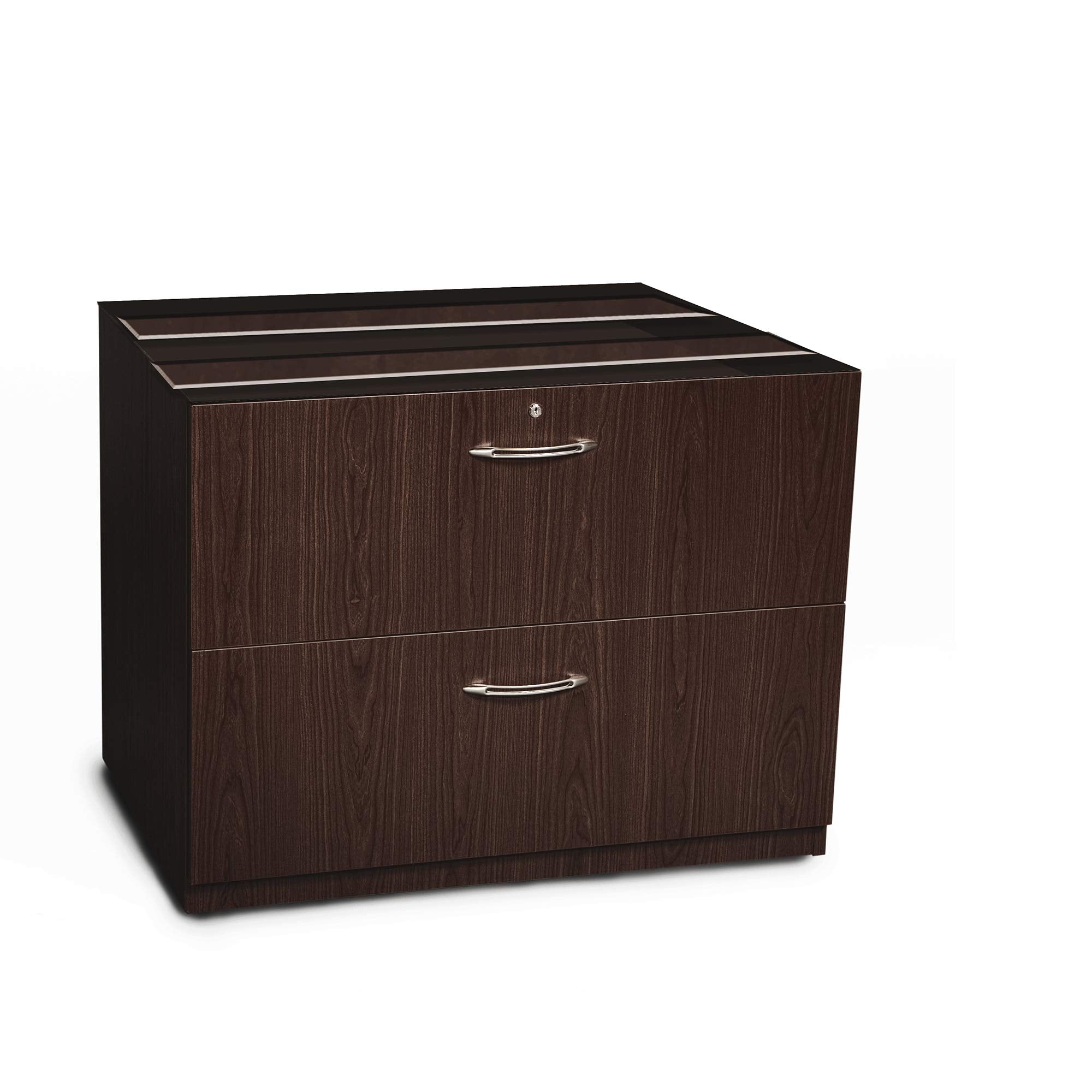 Safco Mayline Aclf36Ldc Aberdeen File Cabinet, Mocha Laminate, 36"