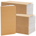 Paper Junkie 48 Pack Kraft Paper Notebooks Bulk, H5 Lined Journals For Writing, Students, Office, Travelers (80 Pages) - Travele