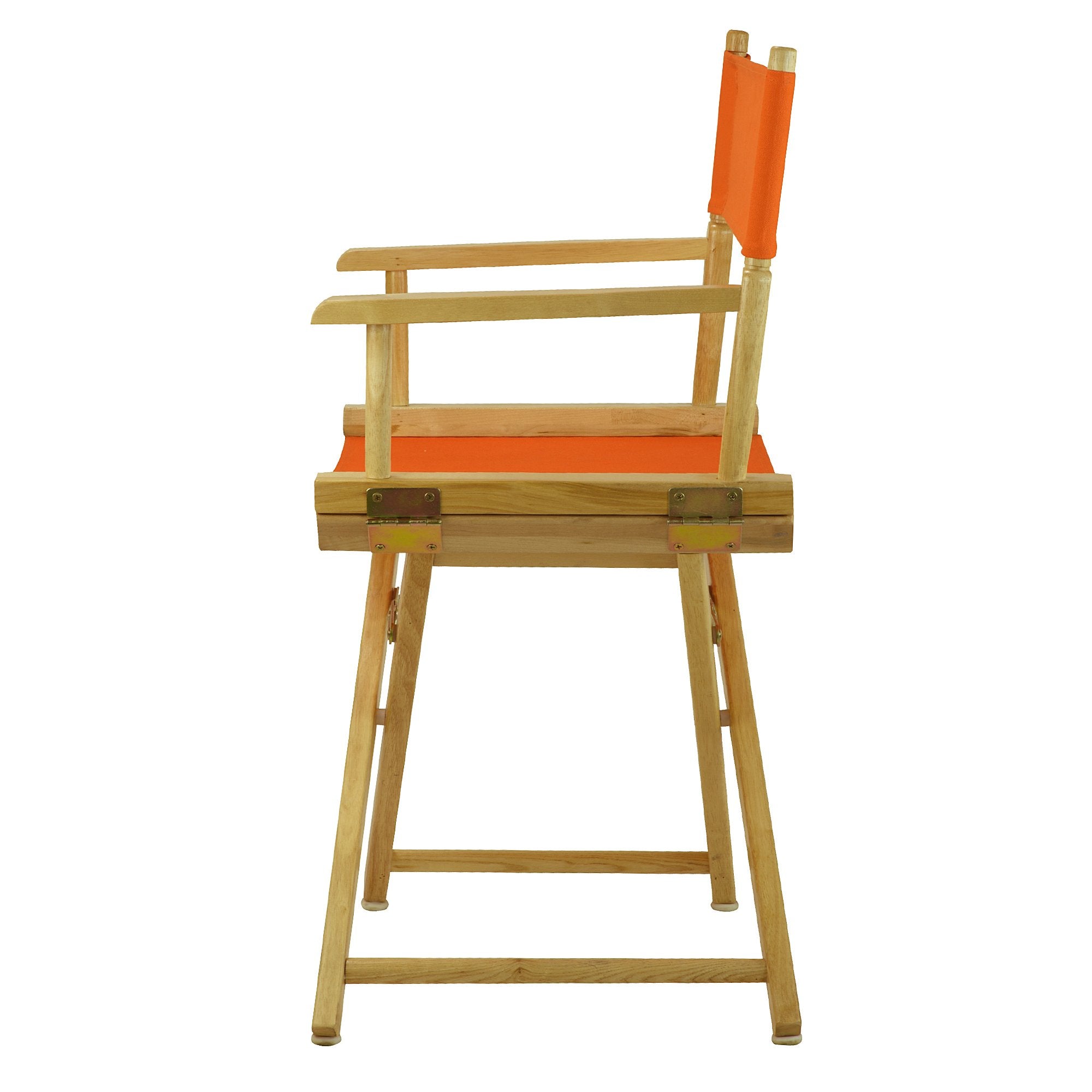 Casual Home 18" Director'S Chair Natural Frame With Tangerine Canvas