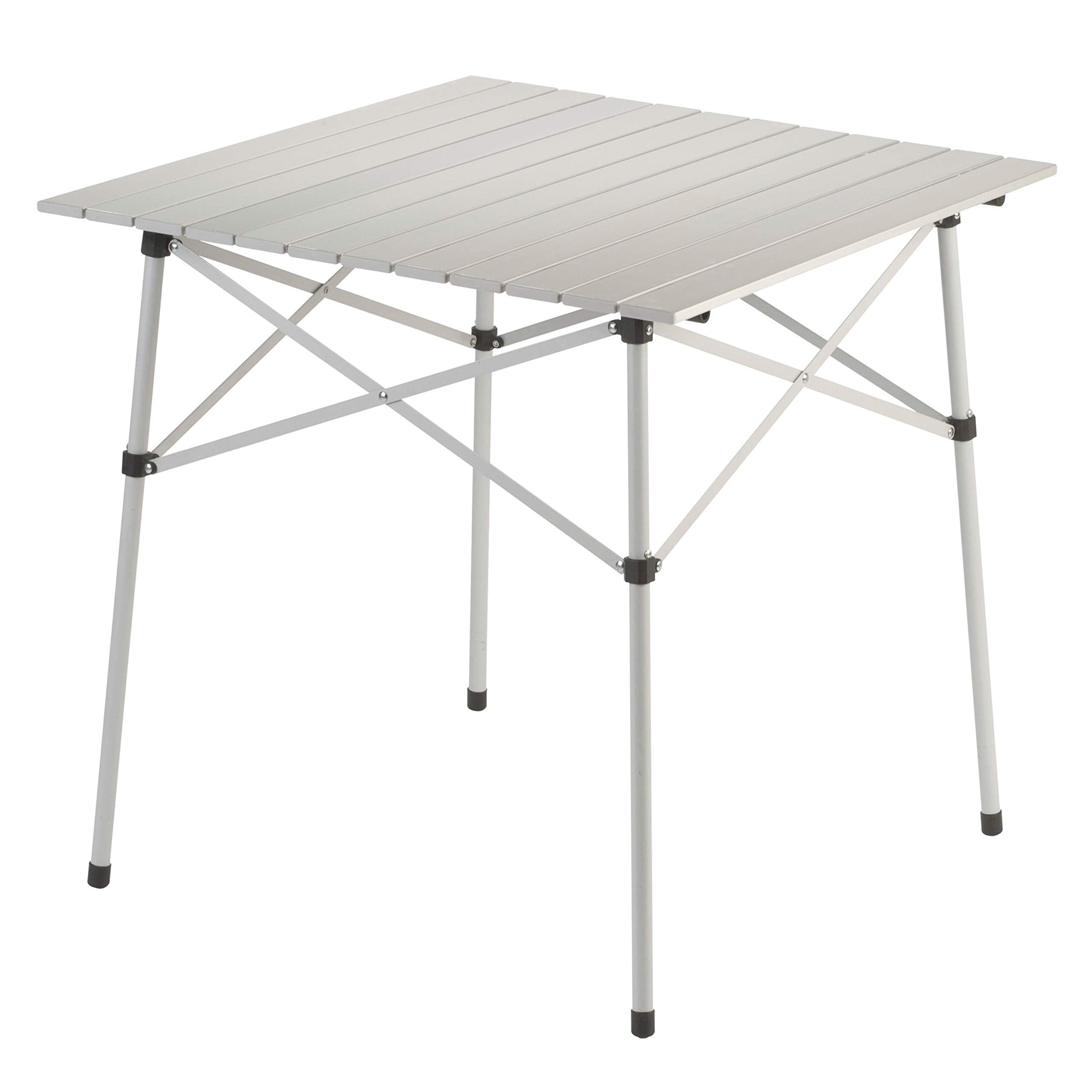 Coleman Outdoor Compact Folding Table, Sturdy Aluminum Camping Table with Snap-Together Design, Seats 4 & Carry Bag Included; Gr