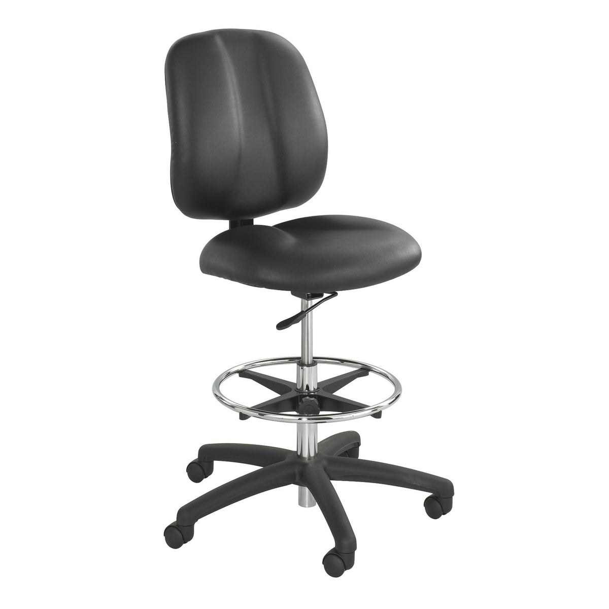 Safco Products 7083BL Apprentice II Extended Height Chair (Optional arms sold separately), Black