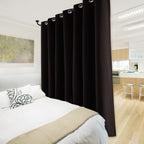 Nicetown Extra Wide Patio Door Curtain, Super Heavy-Duty Thermal Sliding Glass Door Lined Drape, Privacy Assured 100% Blackout Window Treatment(Brown, 1 Panel, 100 Inches W X 84 Inches L)