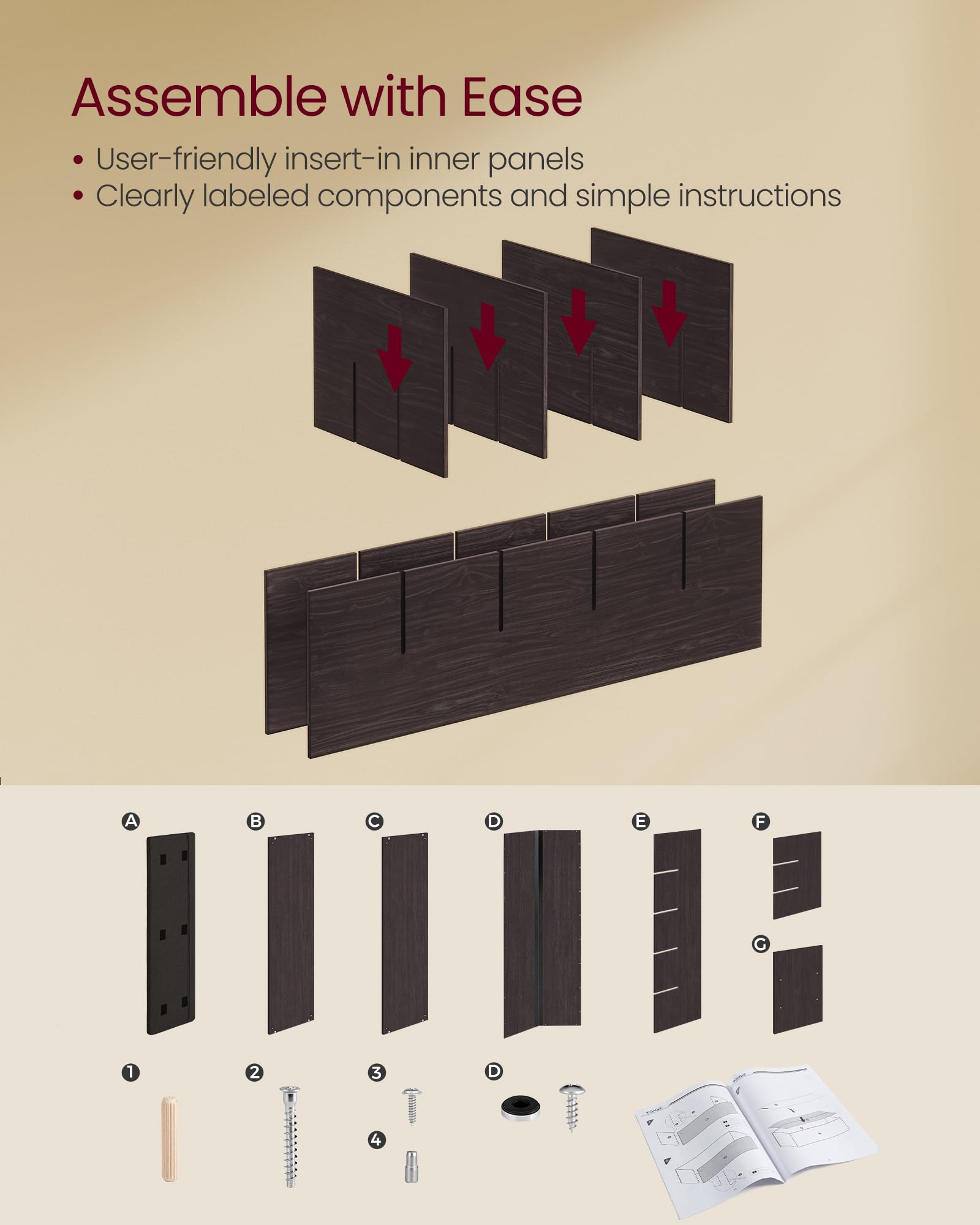 Vasagle Shoe Bench With Cushion, Storage Bench With Padded Seat, Entryway Bench With 15 Compartments, For Bedroom, 11.8 X 41.3 X 18.9 Inches, Espresso Brown And Chestnut Brown Ulhs15Br