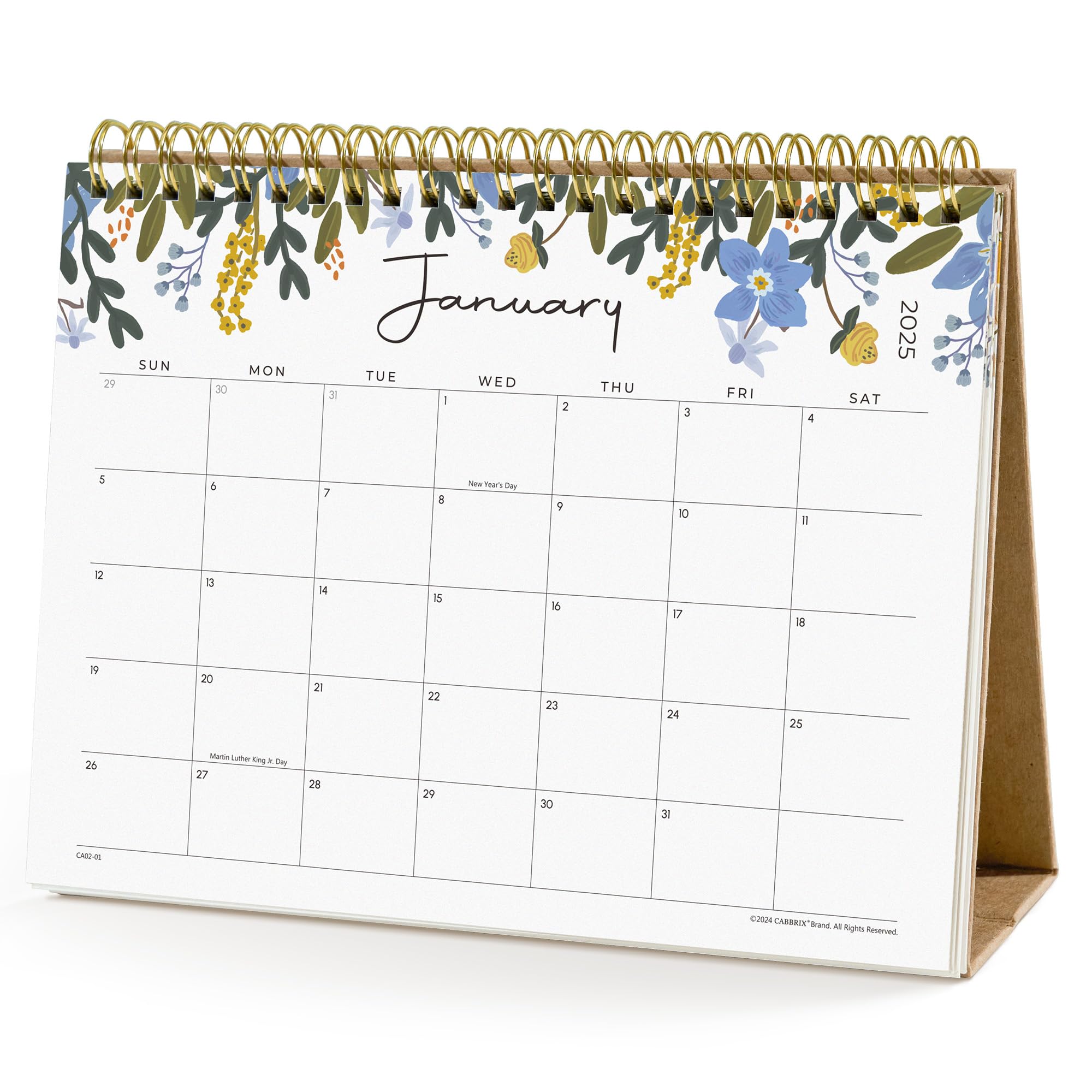 Small Desk Calendar 2025, Cabbrix Standing Flip Desktop Calendar Covers 16 Months Runs From March 2025 To June 2026, Flip Desk C