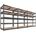 Reibii 72'' H Garage Shelving Heavy Duty Storage Shelves 2000Lbs Adjustable 5 Tier Metal Shelves For Storage Shelving Units And