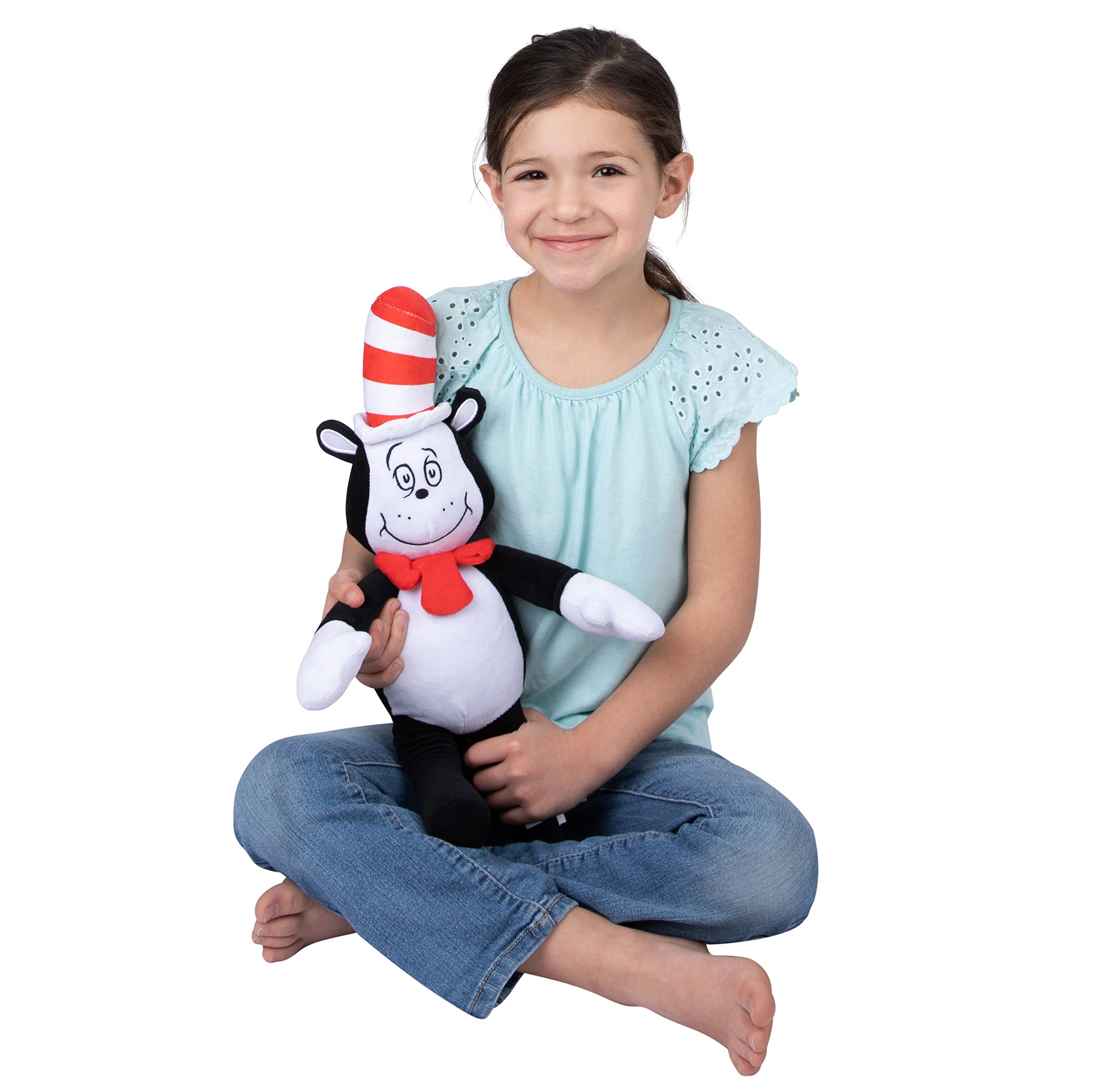 Dr Seuss Cat In The Hat Kids Bedding Super Soft Plush Cuddle Pillow Buddy, One Size, By Franco
