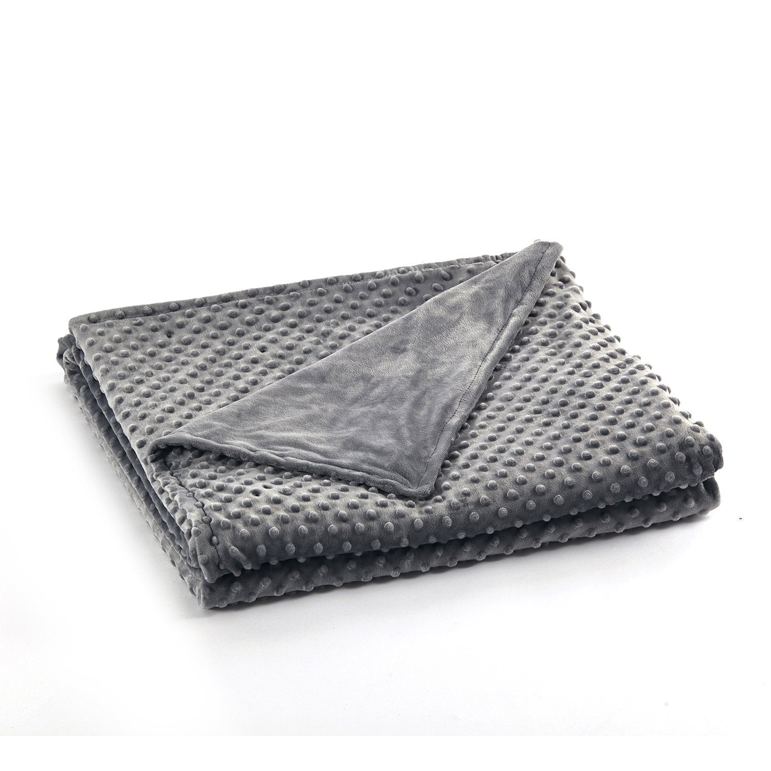 Relaxblanket 60'X80' Duvet Cover For Weighted Blanket | Premium Super Soft Minky Dot | Dark Grey