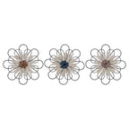HomeRoots Multi 80% Iron 20% Metal Black Metal Floral Wall Décor