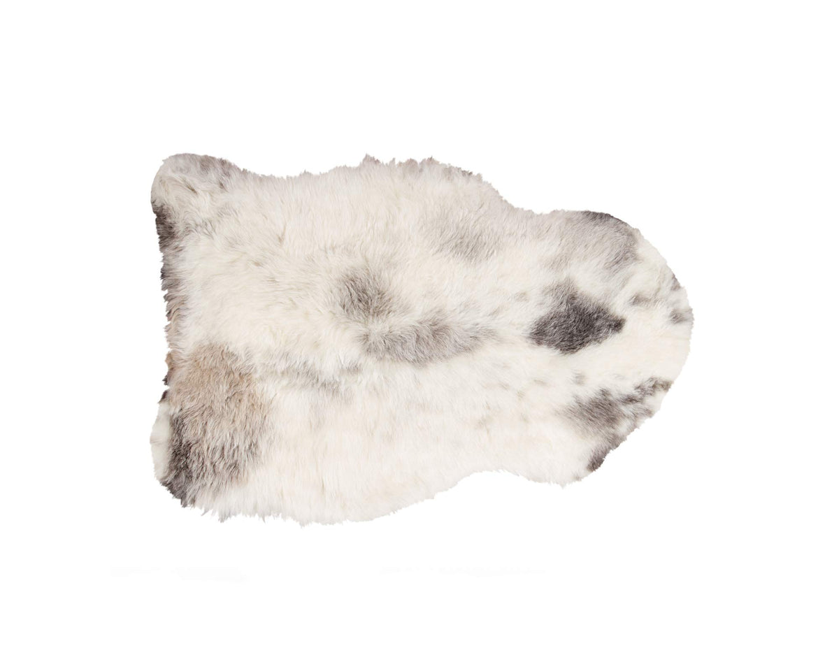 HomeRoots Kitchen Decorative Spotted Sheepskin Single Short-Haired Area Rug - 24' x 36' x 1.5' x 2'