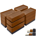 Annkut Furniture Risers 4 Inch, Heavy Duty Furniture Elevator In Heights Of 1.5, 3 Or 4 Inch, Rectangle Raising Blocks For Bed,