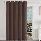 Joydeco Sliding Door Curtains, Chocolate Curtains 70 X 96 Inches, Extra Wide Curtains For Patio Sliding Door Living Room, Room D