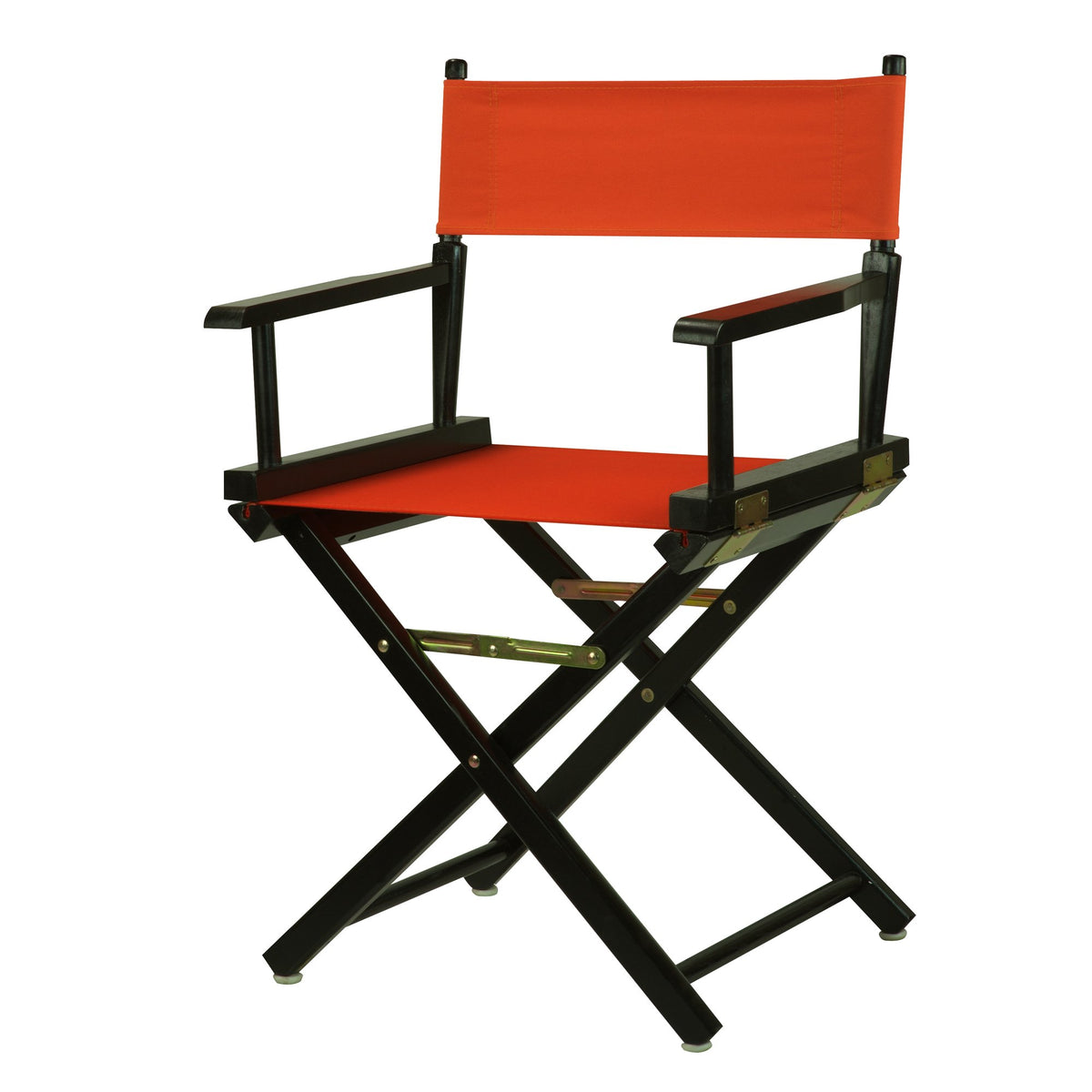 Casual Home 18&quot; Director'S Chair Black Frame With Orange Canvas