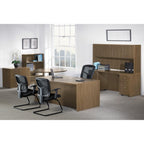 Lorell Essentials Walnut Laminate Stack-on Bookshelf, 36" x 15" x 36"