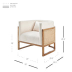 New Pacific Direct Velma Accent Chair, Natural