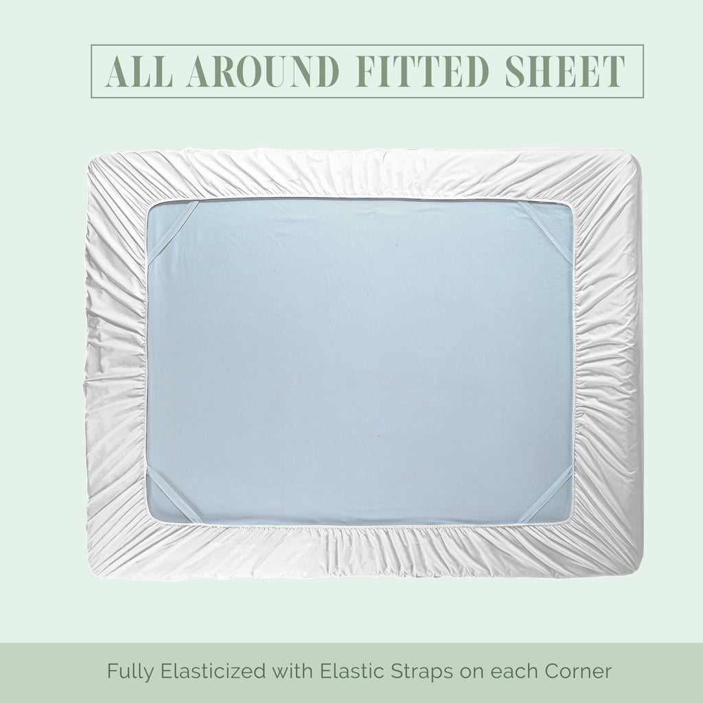 Elegant Comfort 1500 Premium Hotel Quality 18-24 Inches Deep - Extra Deep Pocket Single Fitted Sheet For High Mattress, Luxury And Softest, Smart Pocket - Wrinkle Free, Full, White
