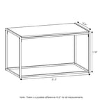 FURINNO Camnus Modern Living Coffee Table, Americano, 15.74 in x 30 in x 17.51 in
