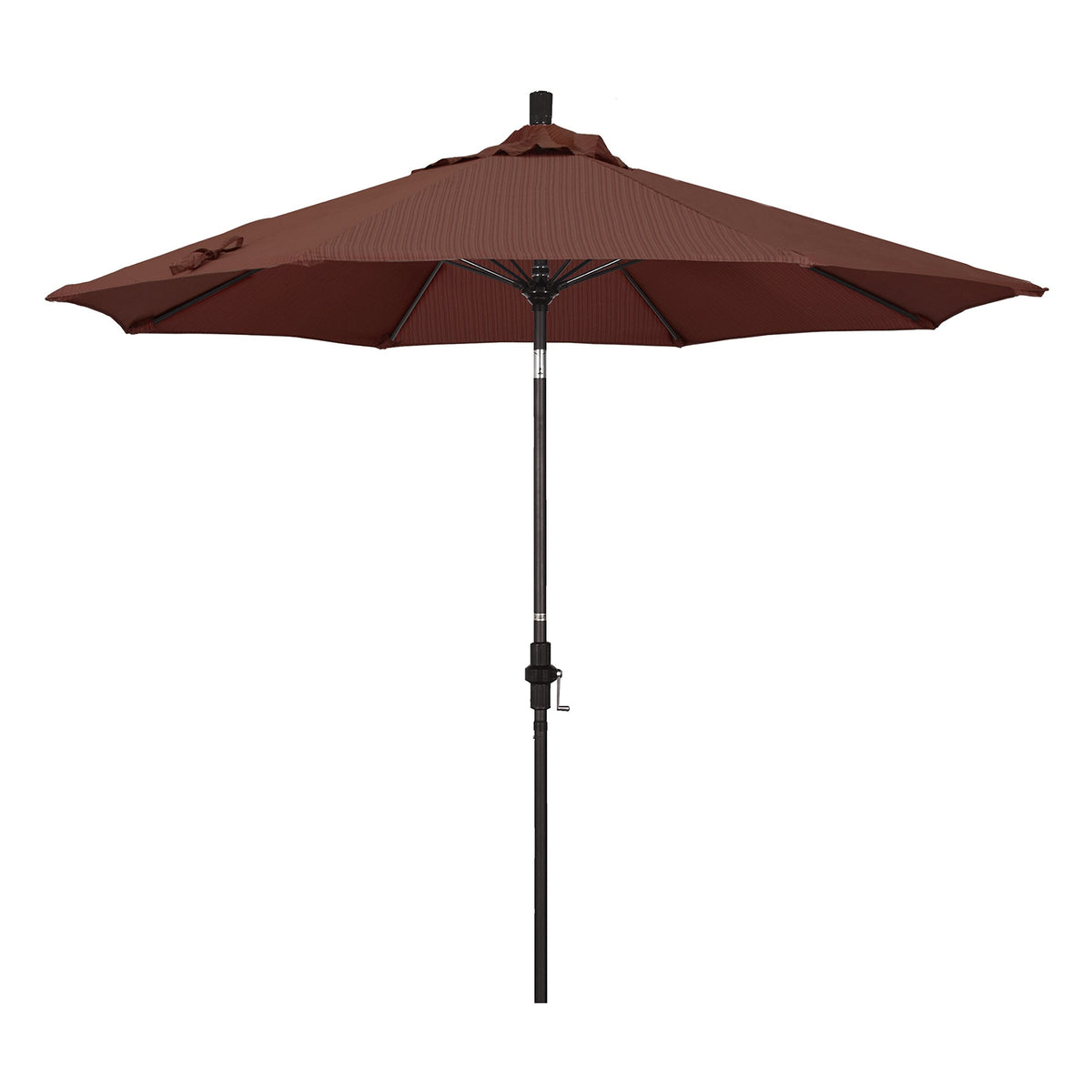 California Umbrella Gscuf908117-Fd12 9' Round Aluminum Pole Fiberglass Rib Market Patio Umbrella, Bronze, Adobe