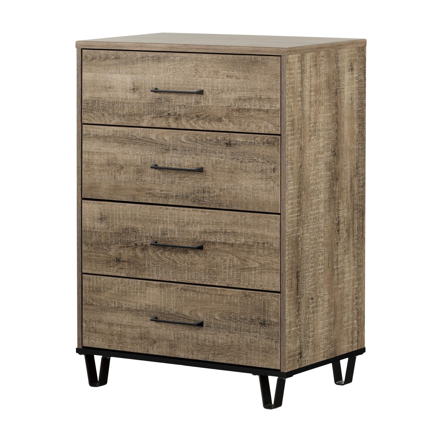 South Shore Arlen 4-Drawer Chest, Weathered Oak
