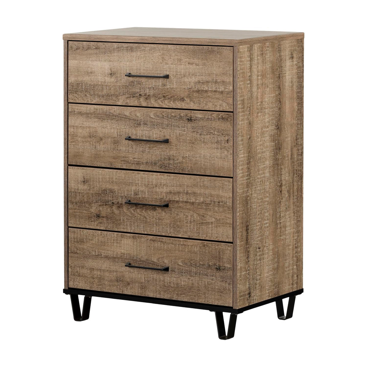 South Shore Arlen 4-Drawer Chest, Weathered Oak