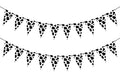 Festiko Set of 2 Pcs Cow Print Banner Flags, Cow Theme Birthday Decoration, Cow Theme Party Supplies