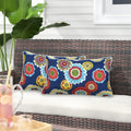 Magpie Fabrics Pack Of 2 Outdoor Lumbar Pillow Case Covers 12'X20', Waterproof Rectangular Throw Pillowcase Shell Decorative S