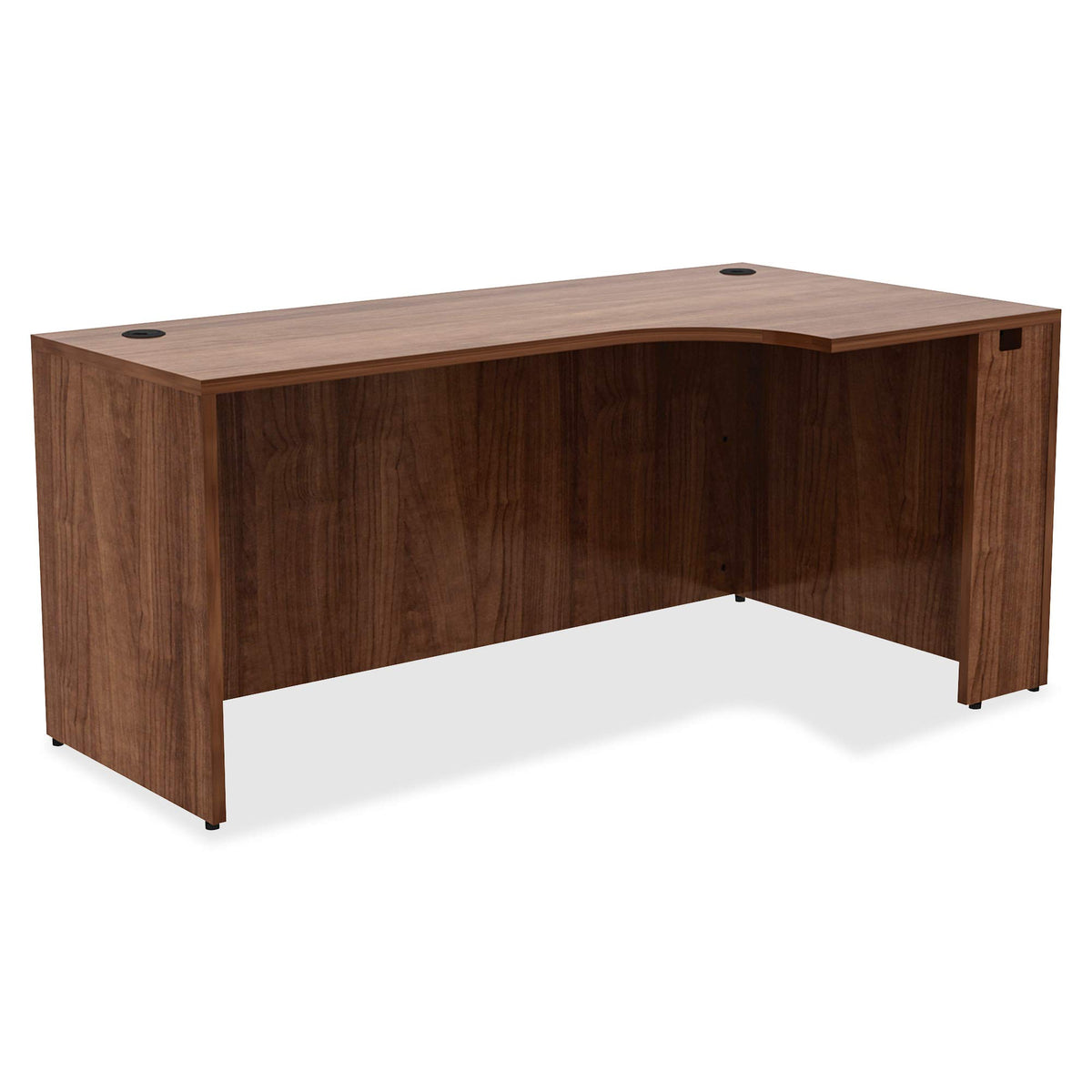 Lorell Essentials Credenza, Walnut Laminate