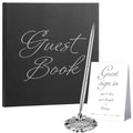 Wedding Guest Book with Pen and Table Cards, 9 x 9 Inch Guest Book Wedding Reception 50 Sheets Sign in Book Wedding Memory Book 